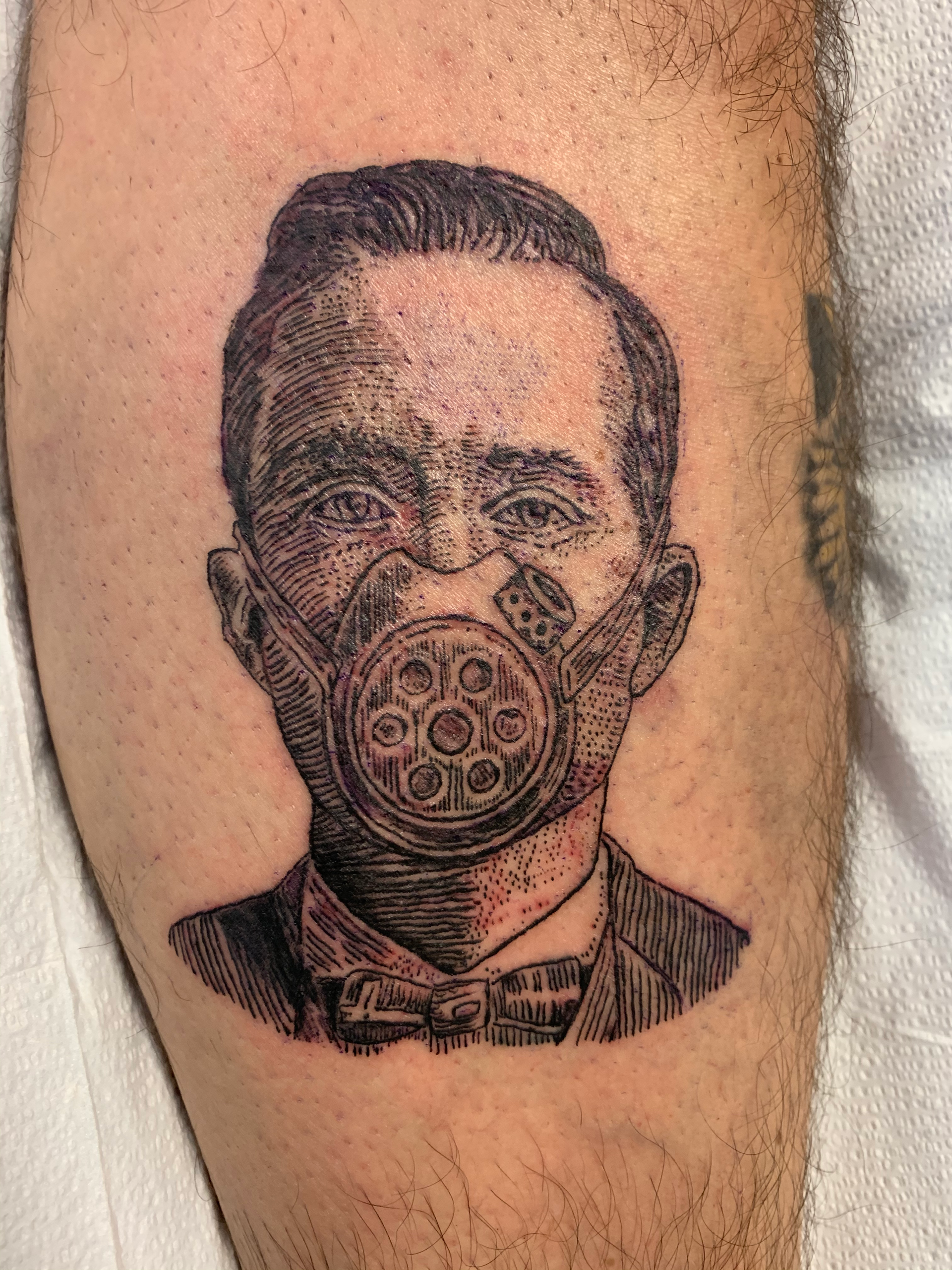 Tattoo with mask