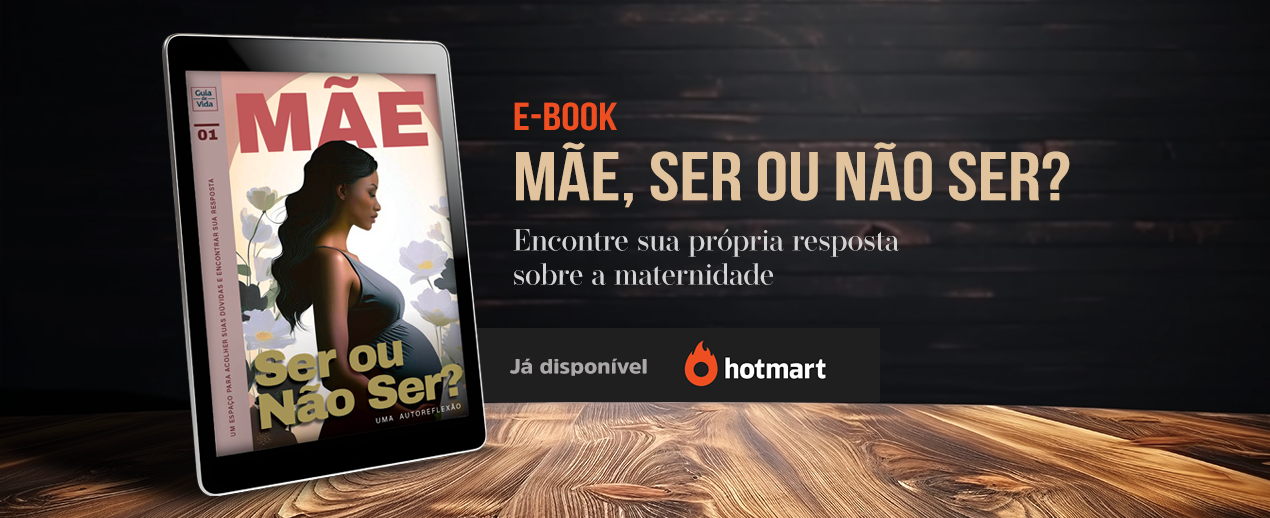 Um anúncio de um e-book chamado mae, ser ou não ser