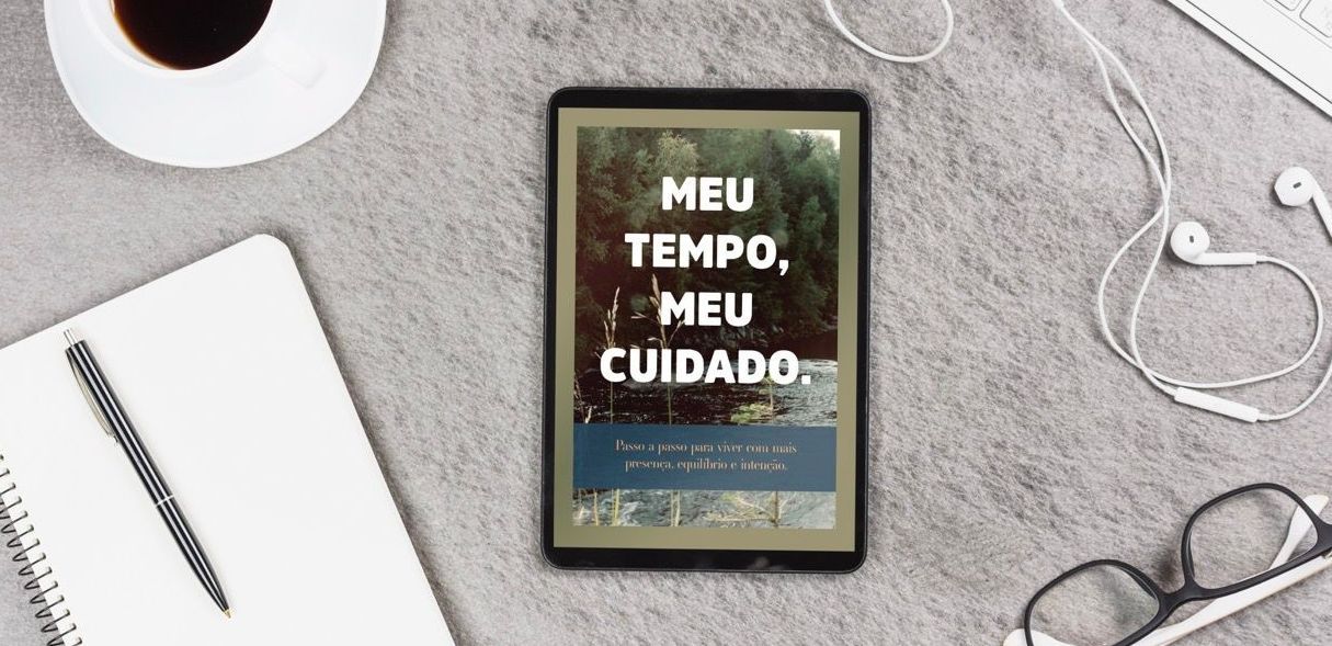 Tablet com o texto 