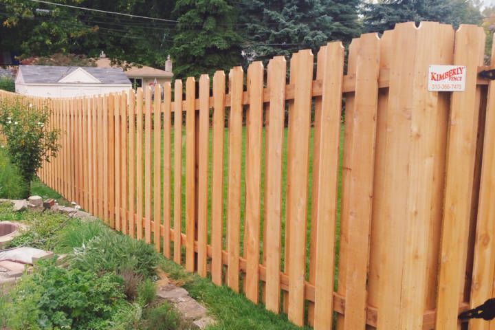 Cedar Shadowbox Fence With U-Eared Pickets — Warren, MI — Kimberly Fence & Supply