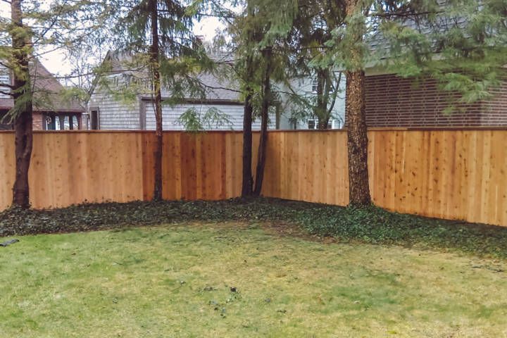 Cedar Solid-Board Fence With Cap — Warren, MI — Kimberly Fence & Supply