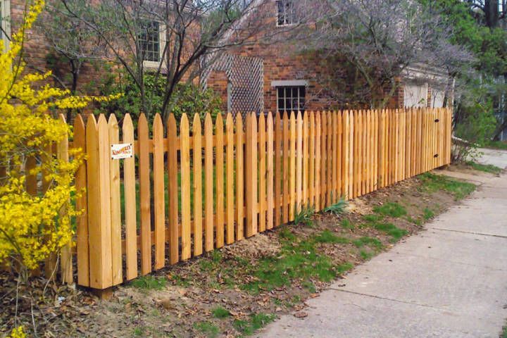 Spaced Pointed Cedar Picket Fence — Warren, MI — Kimberly Fence & Supply