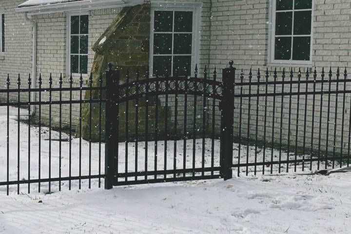 Aluminum (EFS-10) Gate With Ameristar Steel Fence — Warren, MI — Kimberly Fence & Supply