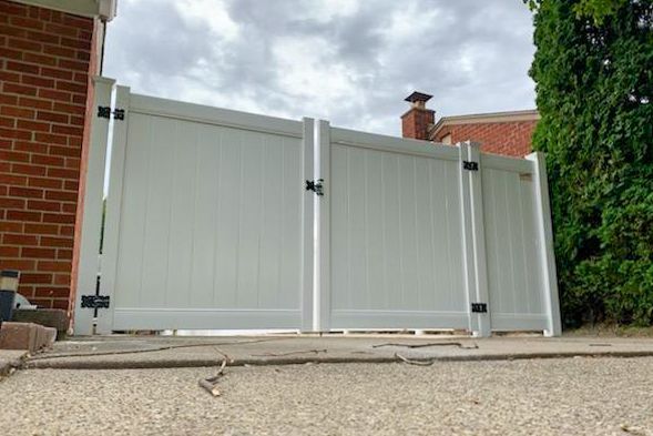 Bufftech Vinyl (PVC) Double-Swing — Warren, MI — Kimberly Fence & Supply