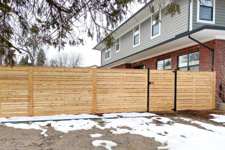Spaced Horizontal Cedar Semi-Privacy Fence — Warren, MI — Kimberly Fence & Supply