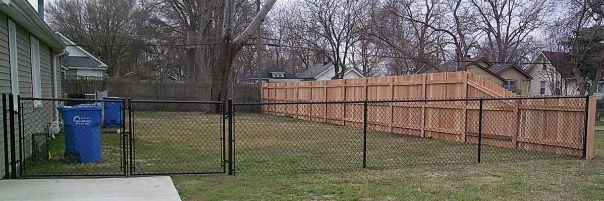 Commercial Double-Swing Chain Link Gate — Warren, MI — Kimberly Fence & Supply