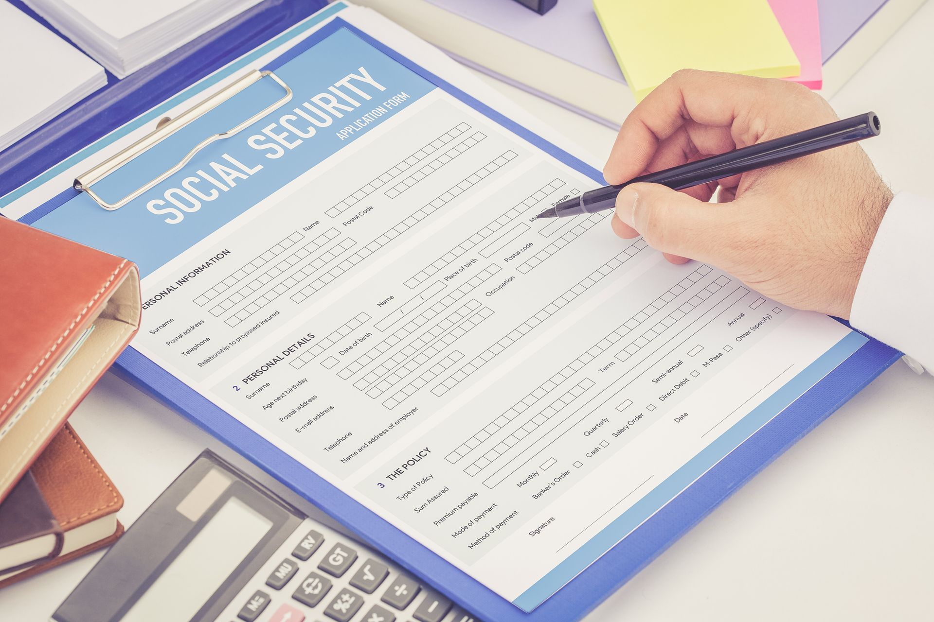 Social Security Disability Application Form — Camden, SC — Stegner Law Firm