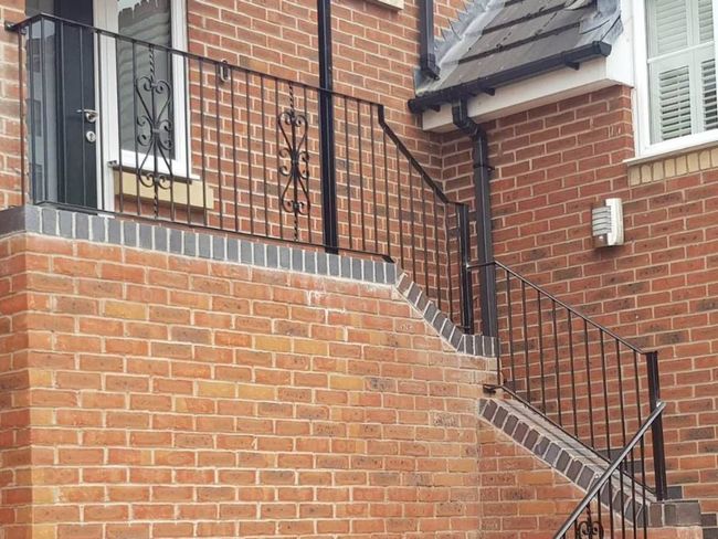 Nottingham Metalworks wrought iron driveway gates frame