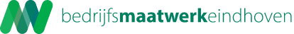 Logo voor Bedrijfsmaatkwerk Eindhoven, met groene gestapelde lijnen en tekst rechts ervan.