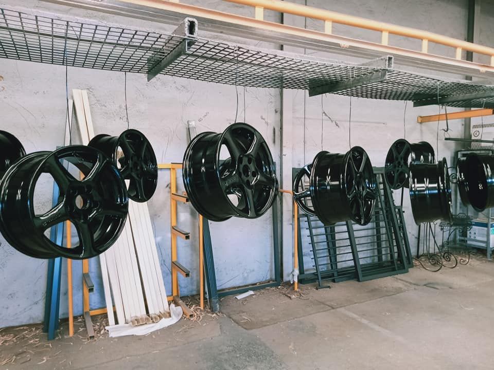 Another Image of Sleek Black Powder Coated Rim for a Modern Look | Perth, WA