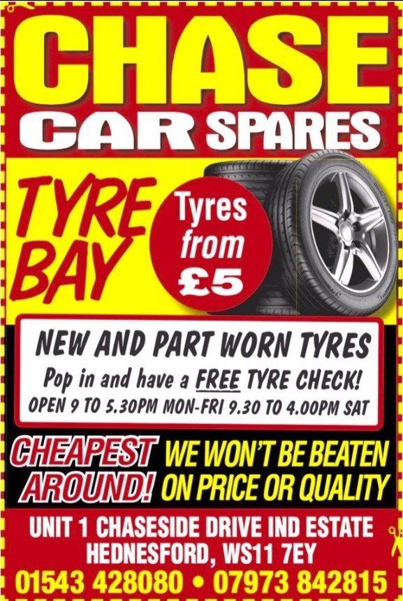Contact Chase Tyre Services advertisement