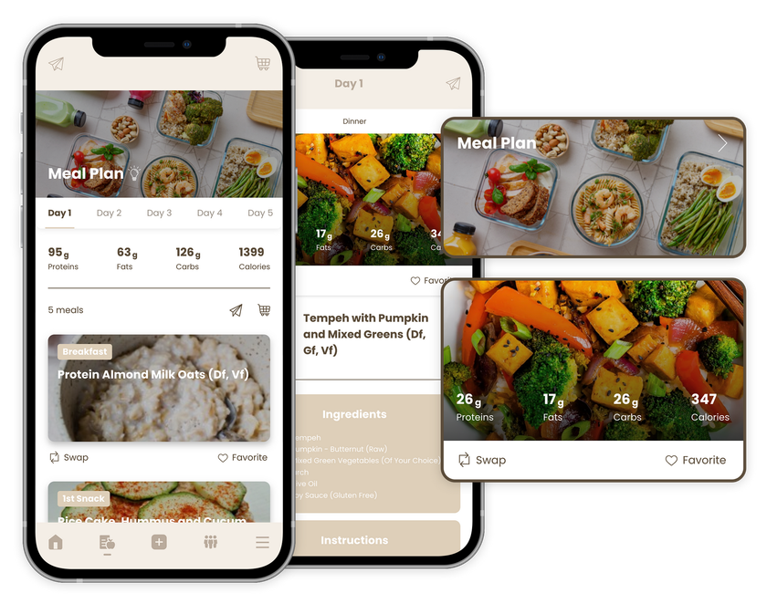 A couple of phones sitting next to each other on a white background.