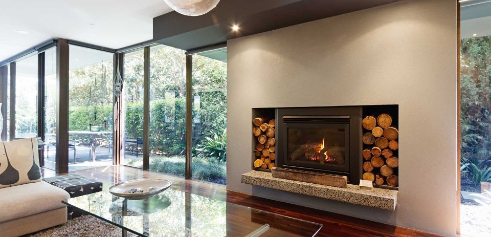 vetrata panoramica con profilo in acciaio inox