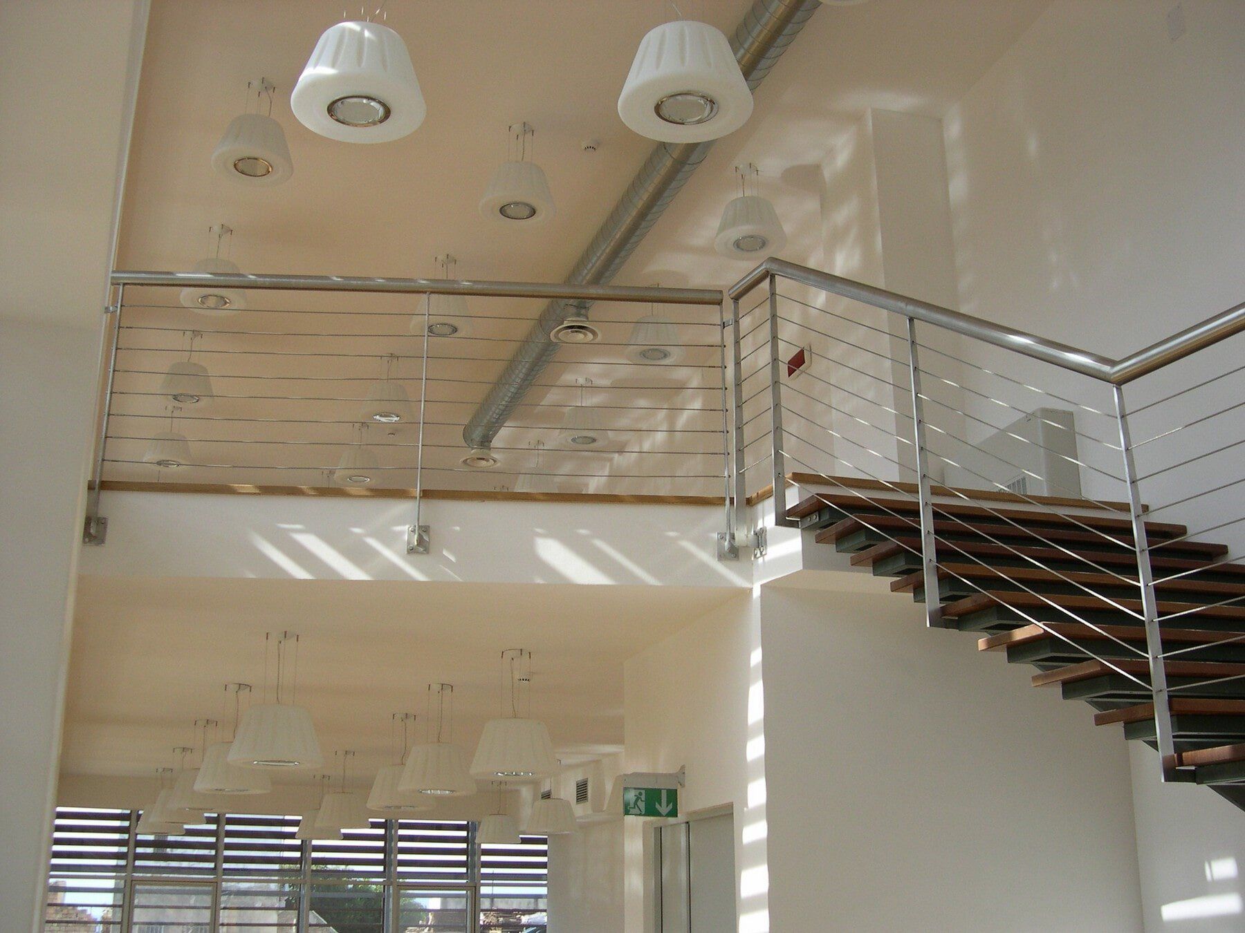 parapetto in vetro scala interna casa