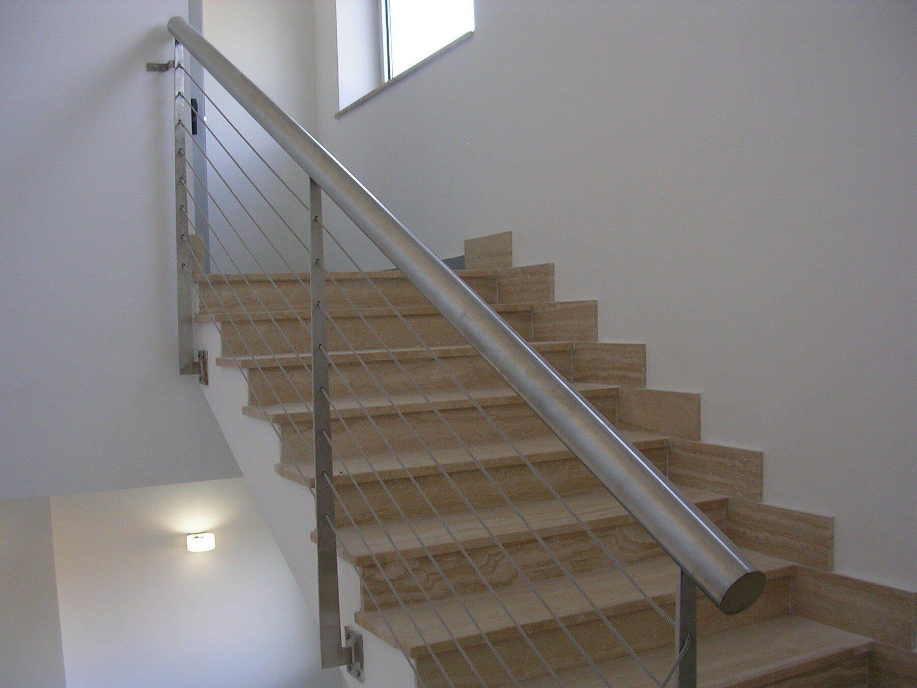 ringhiera scala interna in acciaio inox