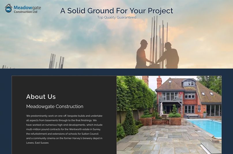 A picture of a house with the words about us on the bottom