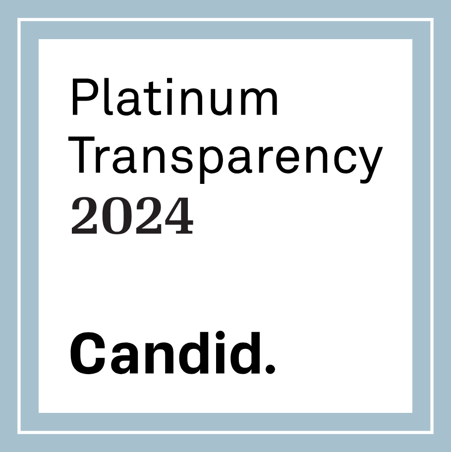 A logo for platinum transparency 2023 by candid.