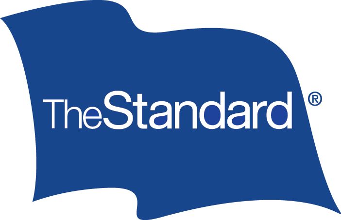 The standard logo is a blue flag on a white background.