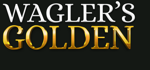 A black background with gold letters that says wagler 's golden