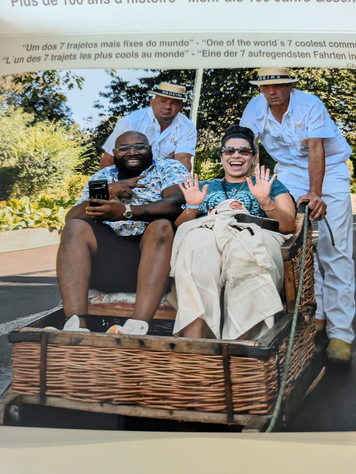 Clients enjoying their anniversary and birthday trip