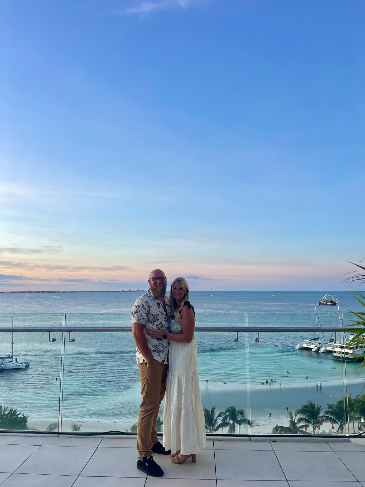 Client's on their anniversary trip