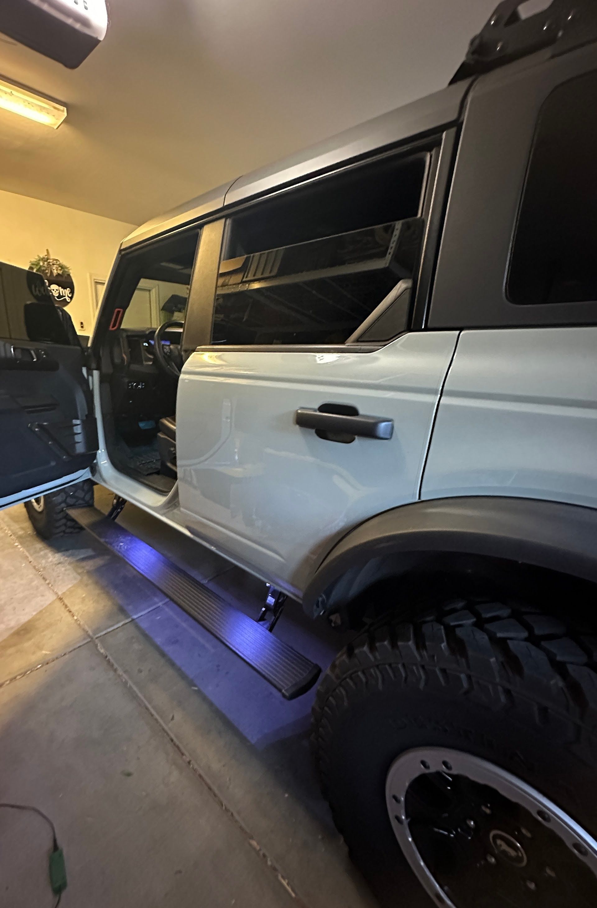 Ford Bronco With Illuminated Rock Lights In Garage | G & M Motorsports