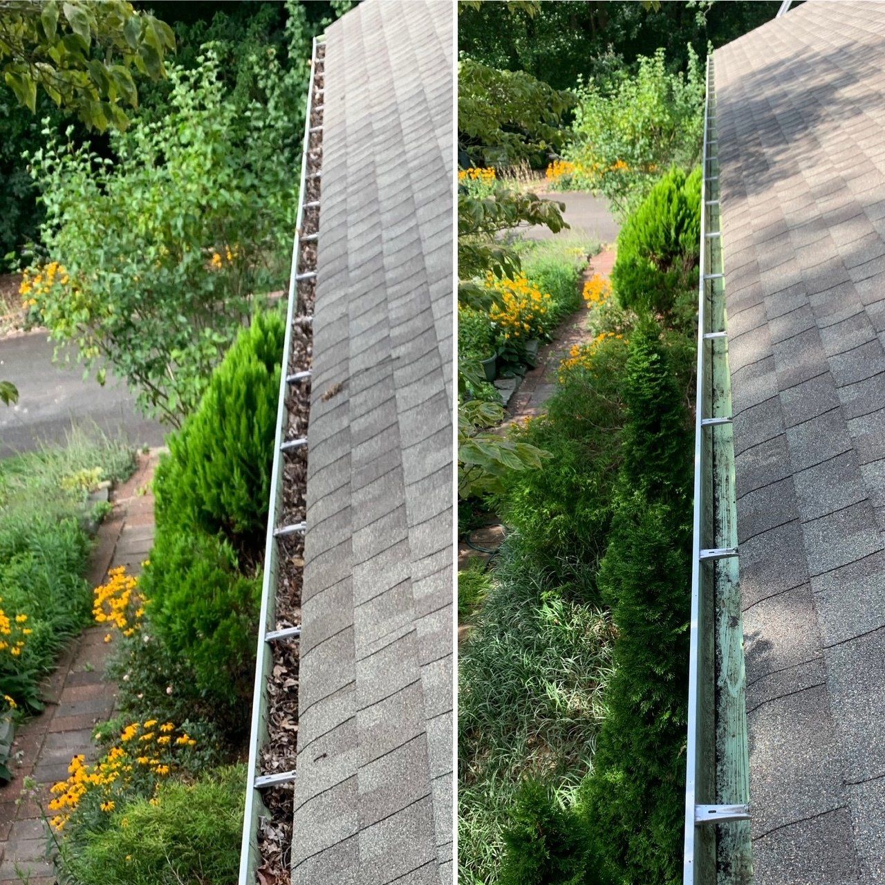 Power washing houses