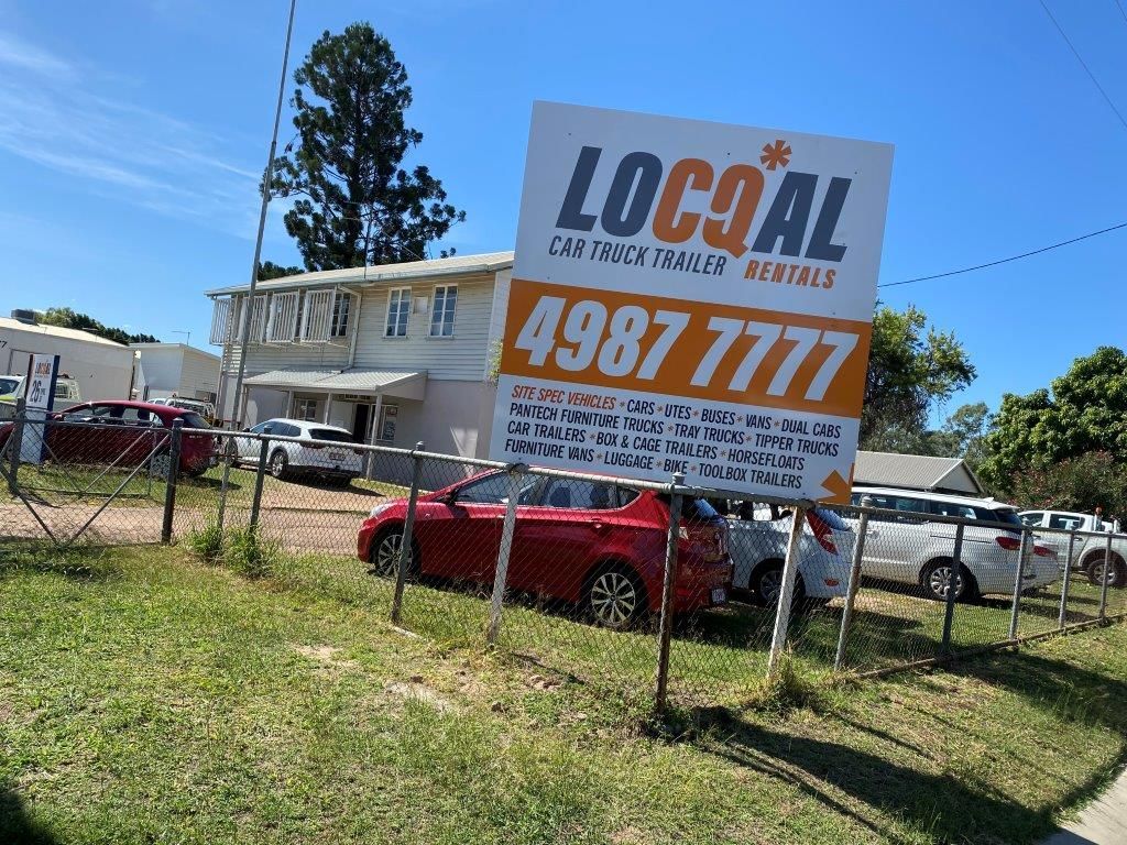 A Sign for Network Car and Truck Rentals — Locqal Car Truck Trailer Rentals in Emerald, QLD