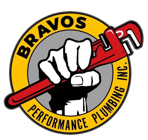 A logo for bravos performance plumbing inc.