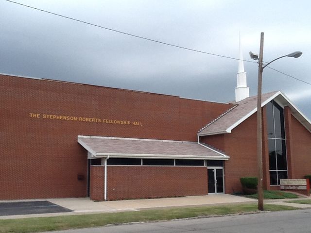 Fellowship Hall With Brick Wall — Hudson, MI — D & C Roofing