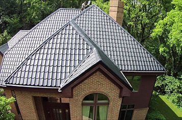 House With New Metal Roofing — Hudson, MI — D & C Roofing