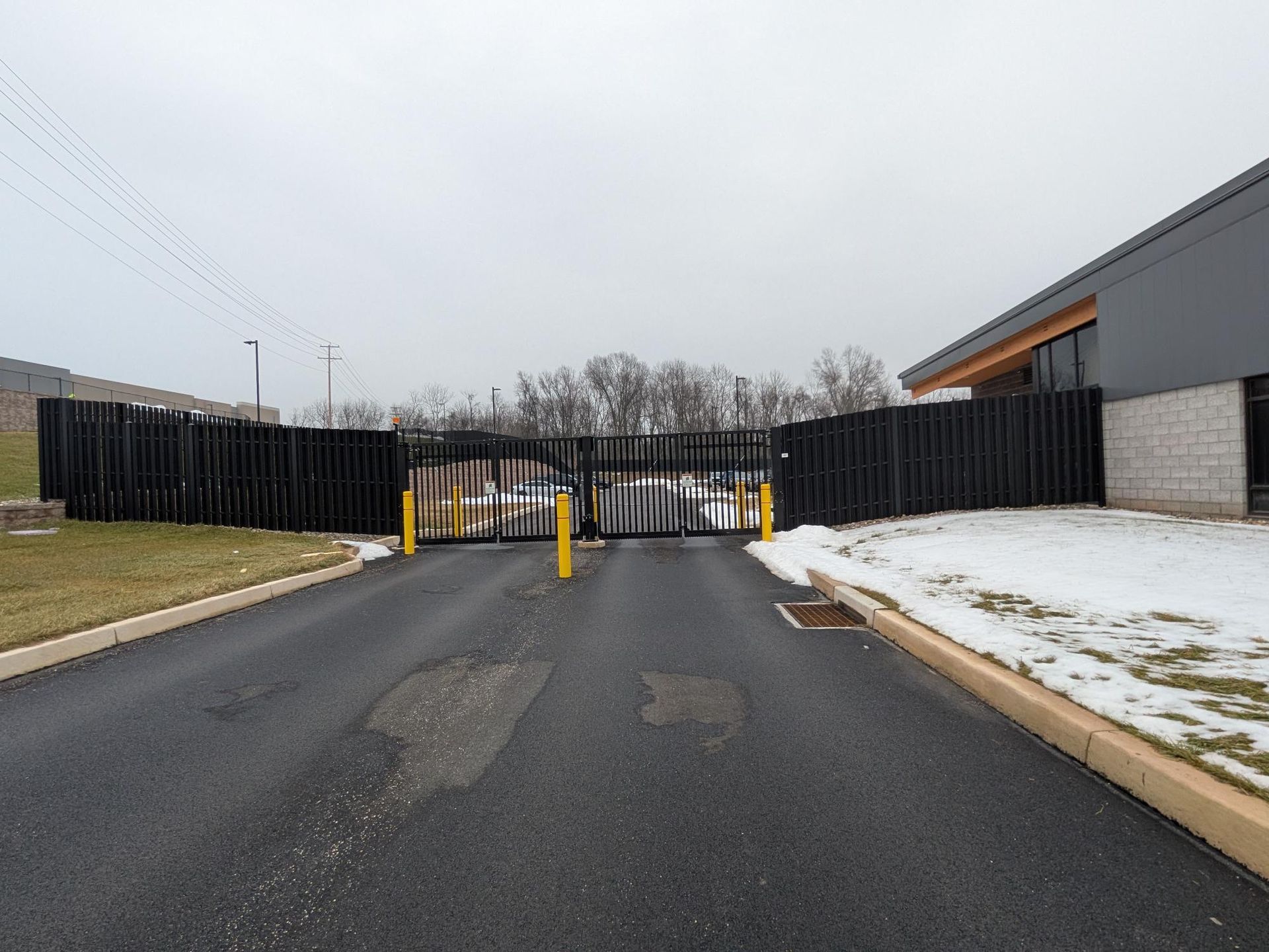 speed gate install by Millcreek Fence at York County Police Facility