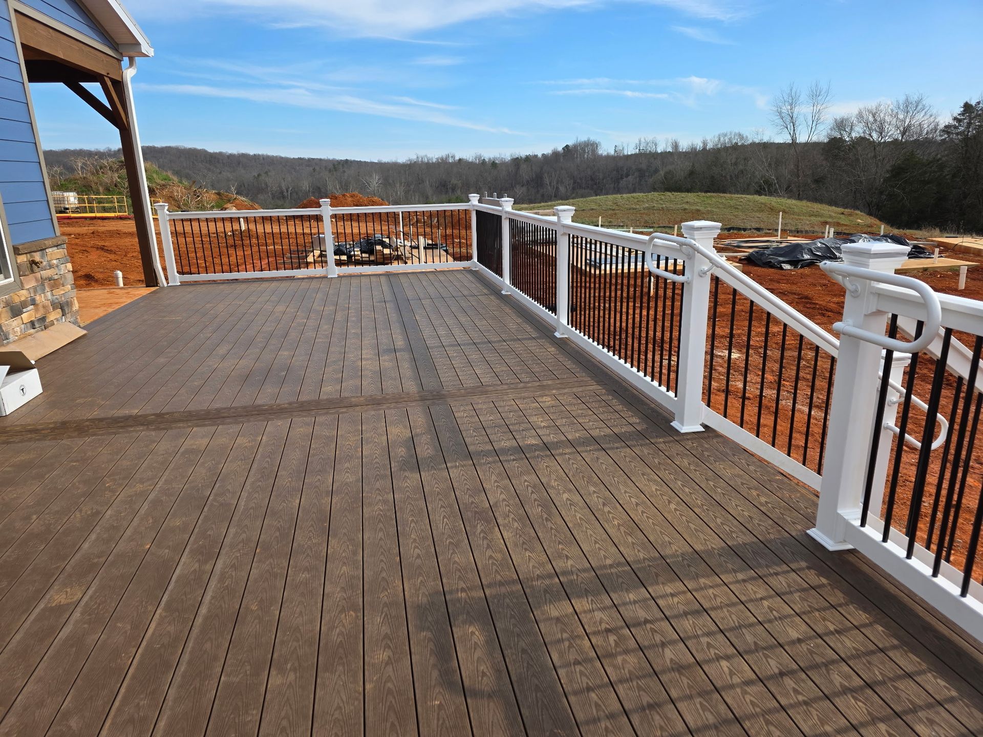 16x42 composite deck installation at National Center for Healthy Veterans in Altavista VA