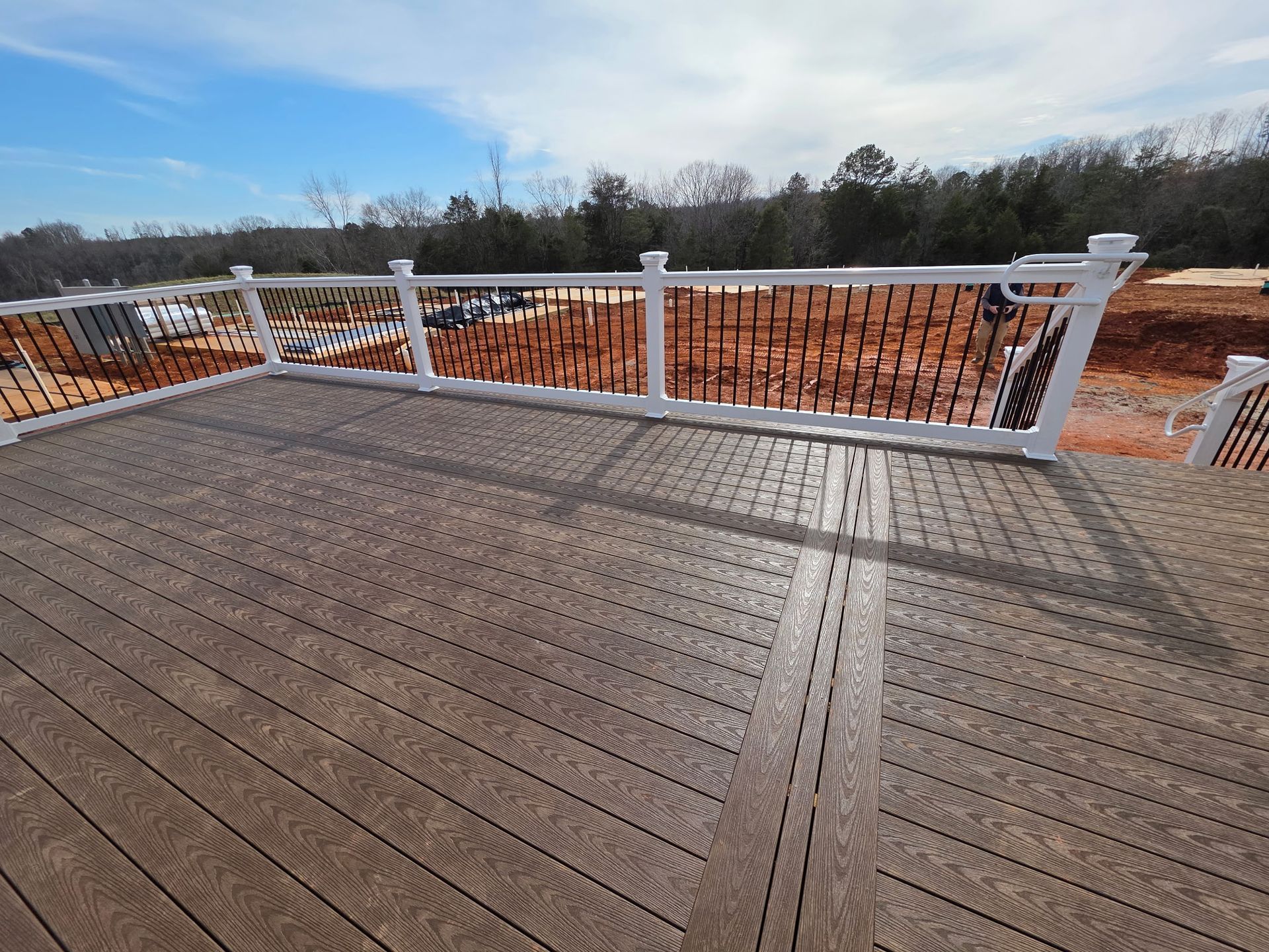 Wolf composite decking installed for low-maintenance outdoor space