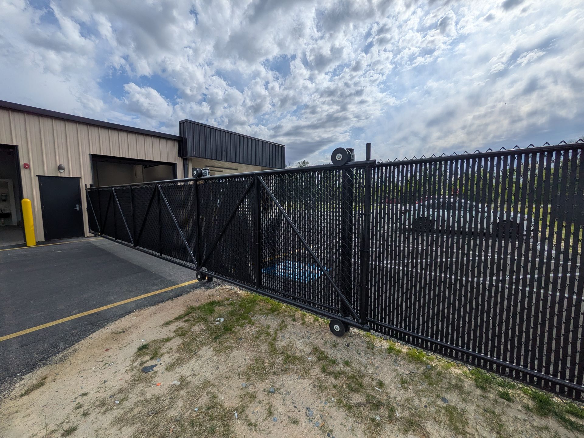 Commercial fencing and privacy enclosure project completed by Millcreek Fence in Milford, DE