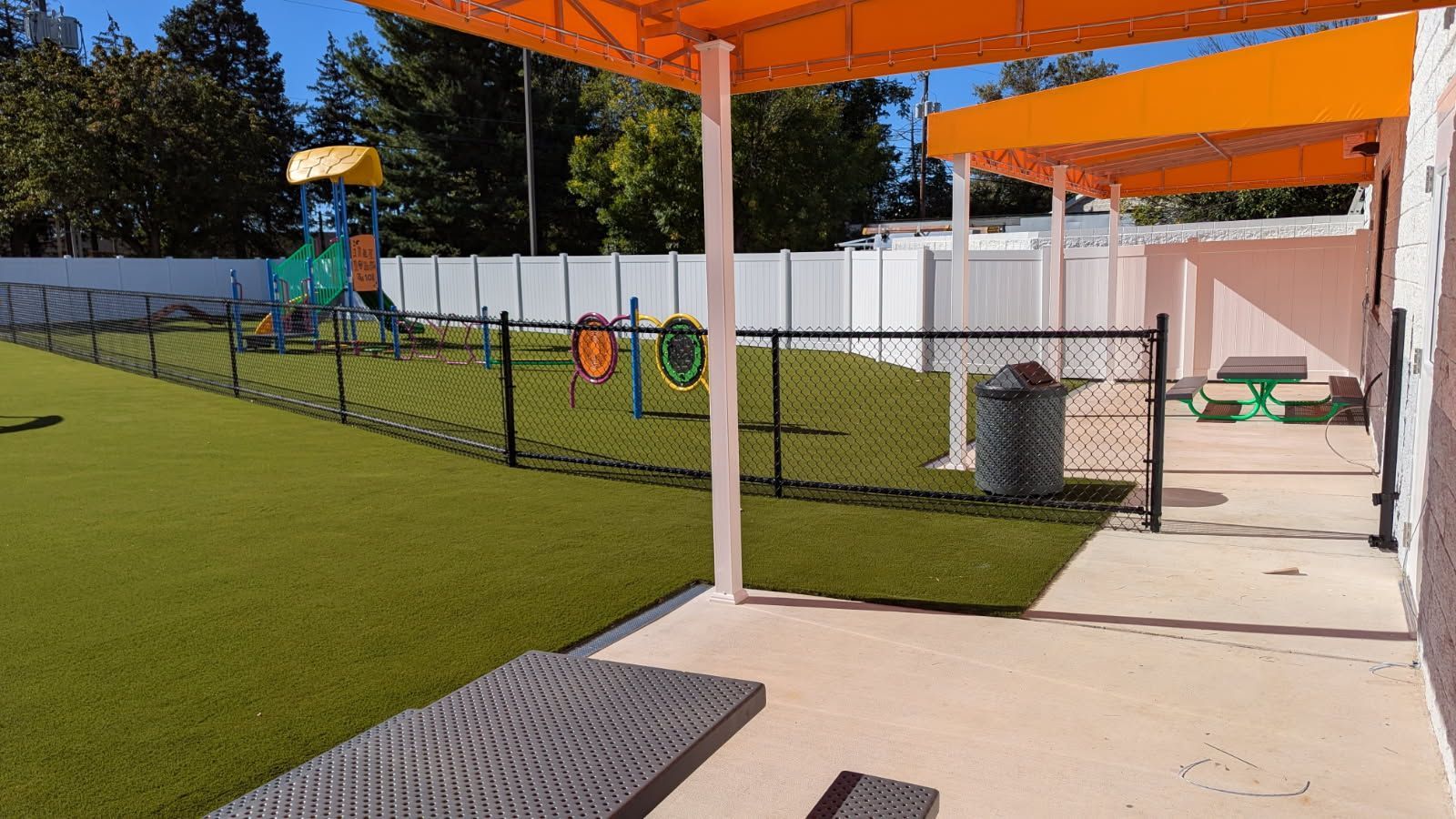 vinyl playground privacy fence installation Central PA