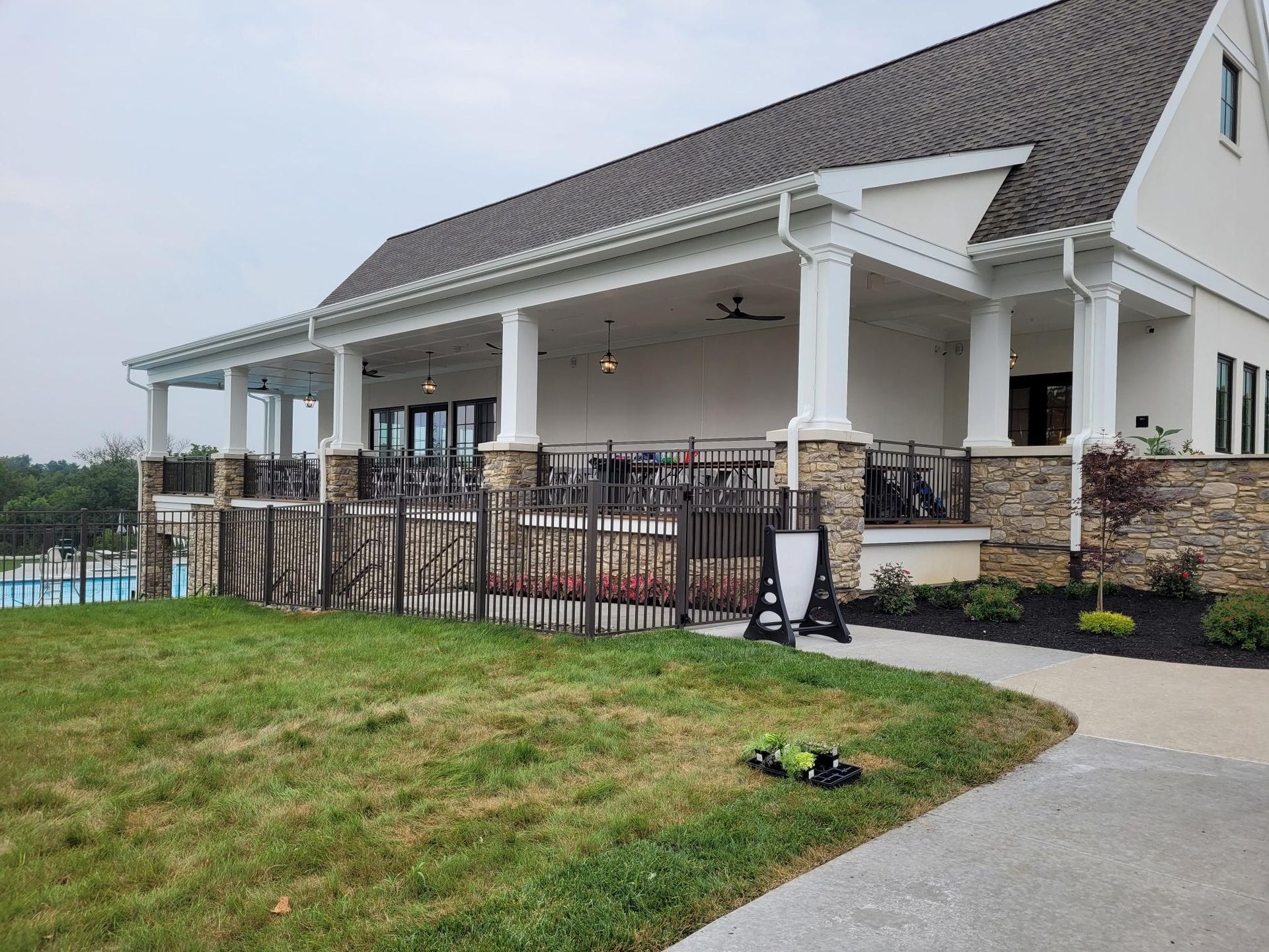 commercial fence installation | pool fence install Lancaster PA Country Club Deck