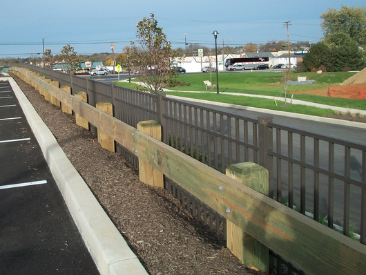 Commercial fencing and guard railing from Millcreek Fence & Decks LLC.