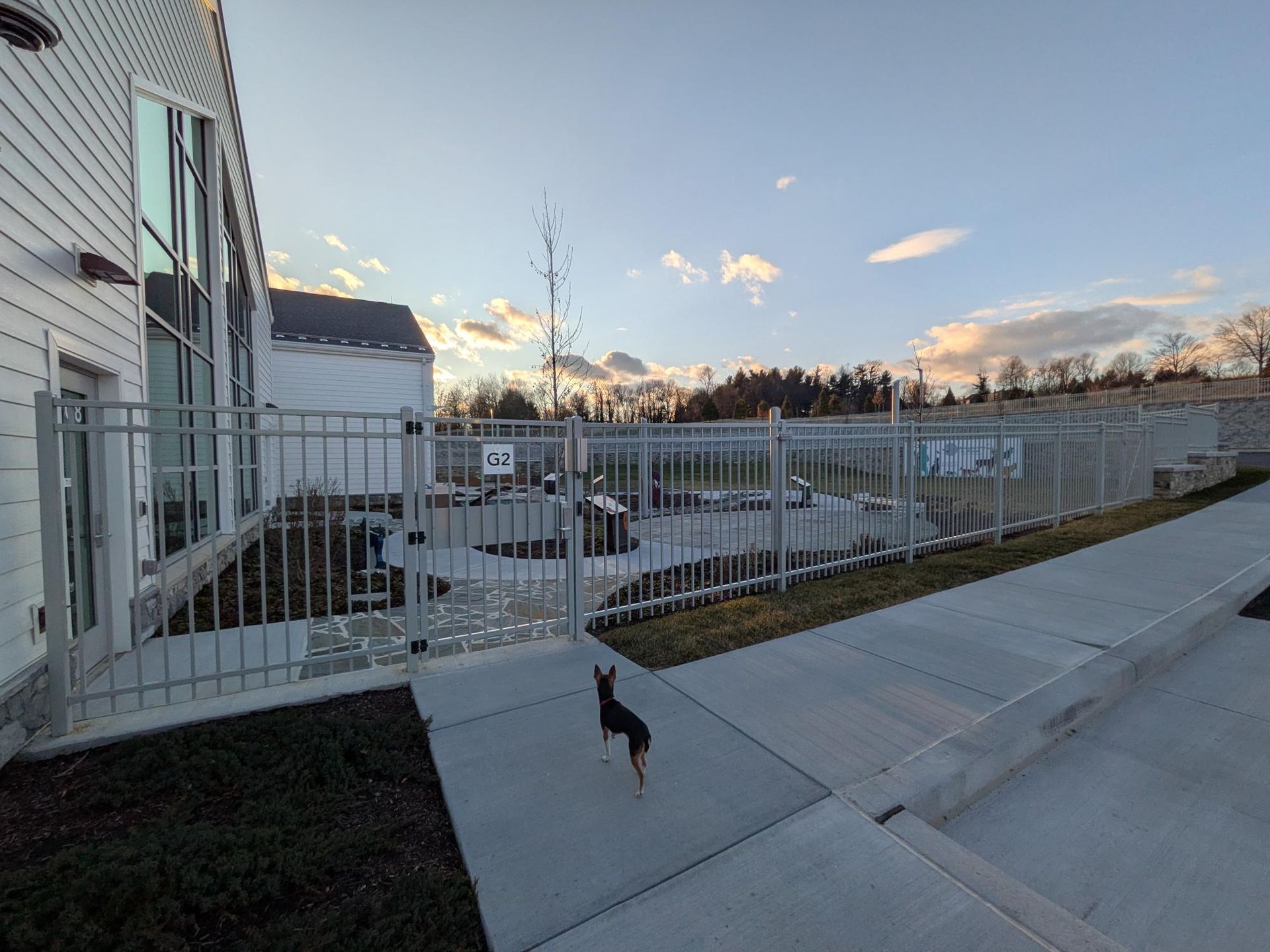 Steel picket fence installation at Catherine Hershey School in Middletown PA