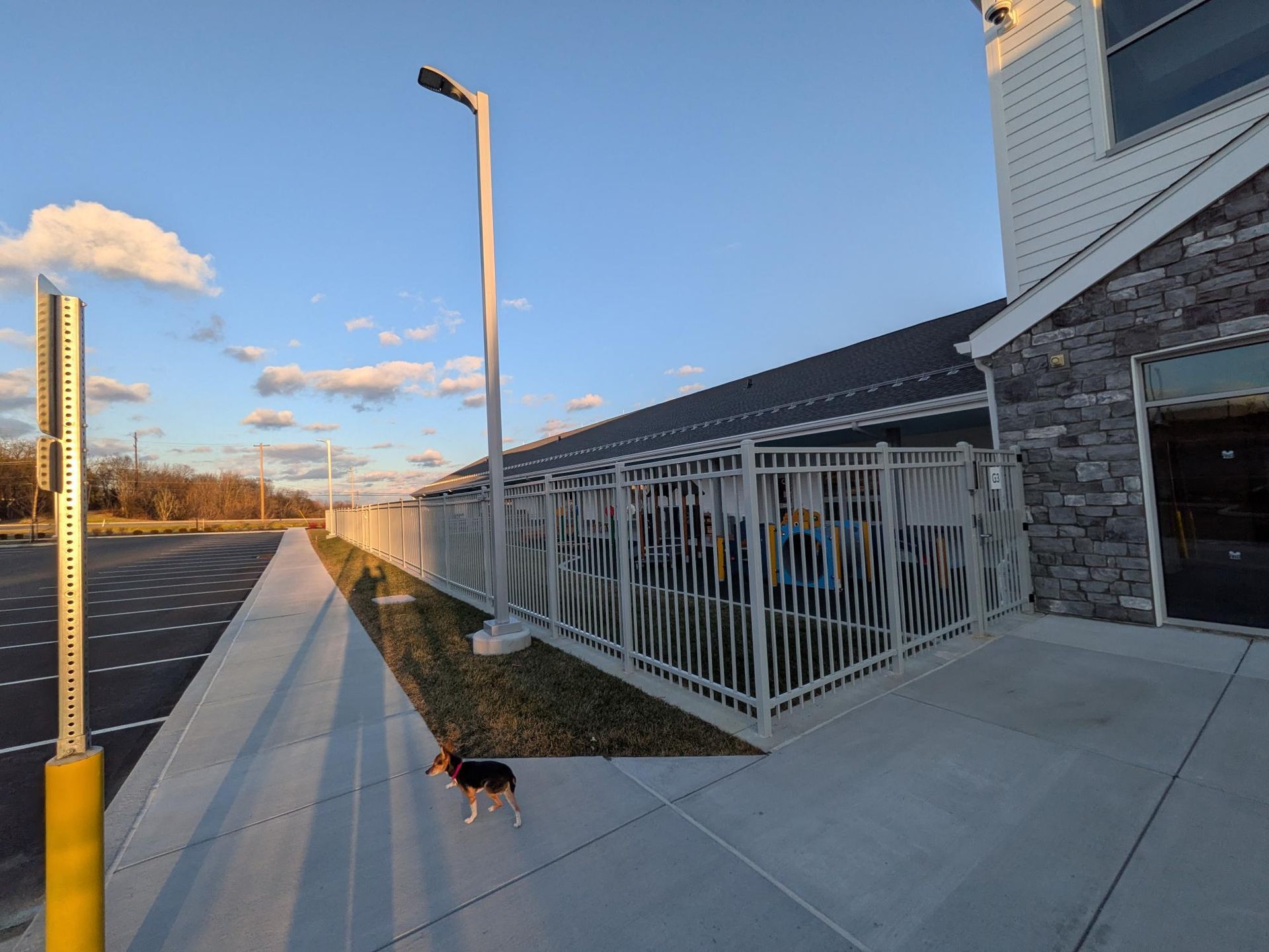 Commercial school fencing project completed by Millcreek Fence 2