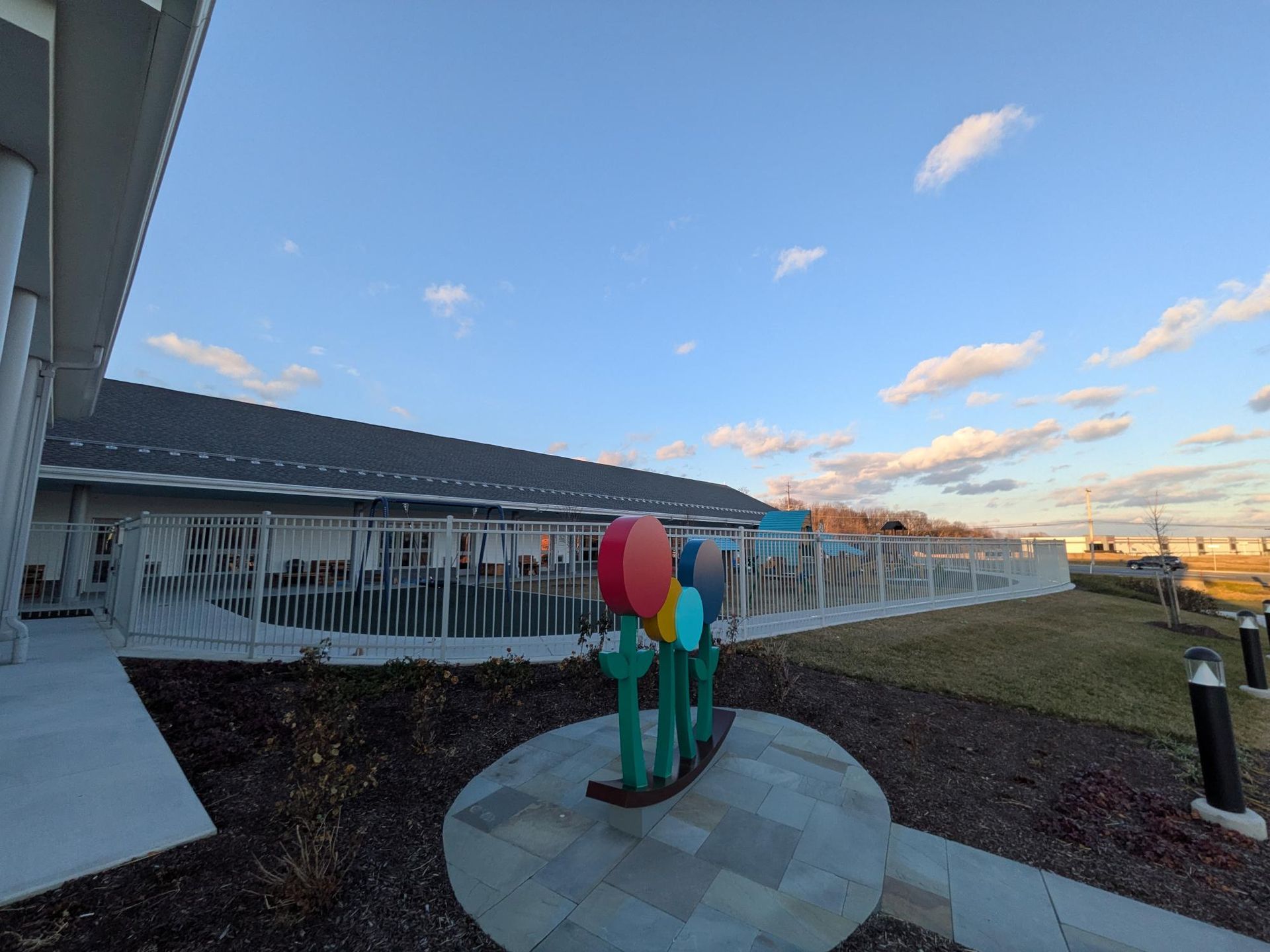 Commercial-grade steel fencing designed for long-term durability