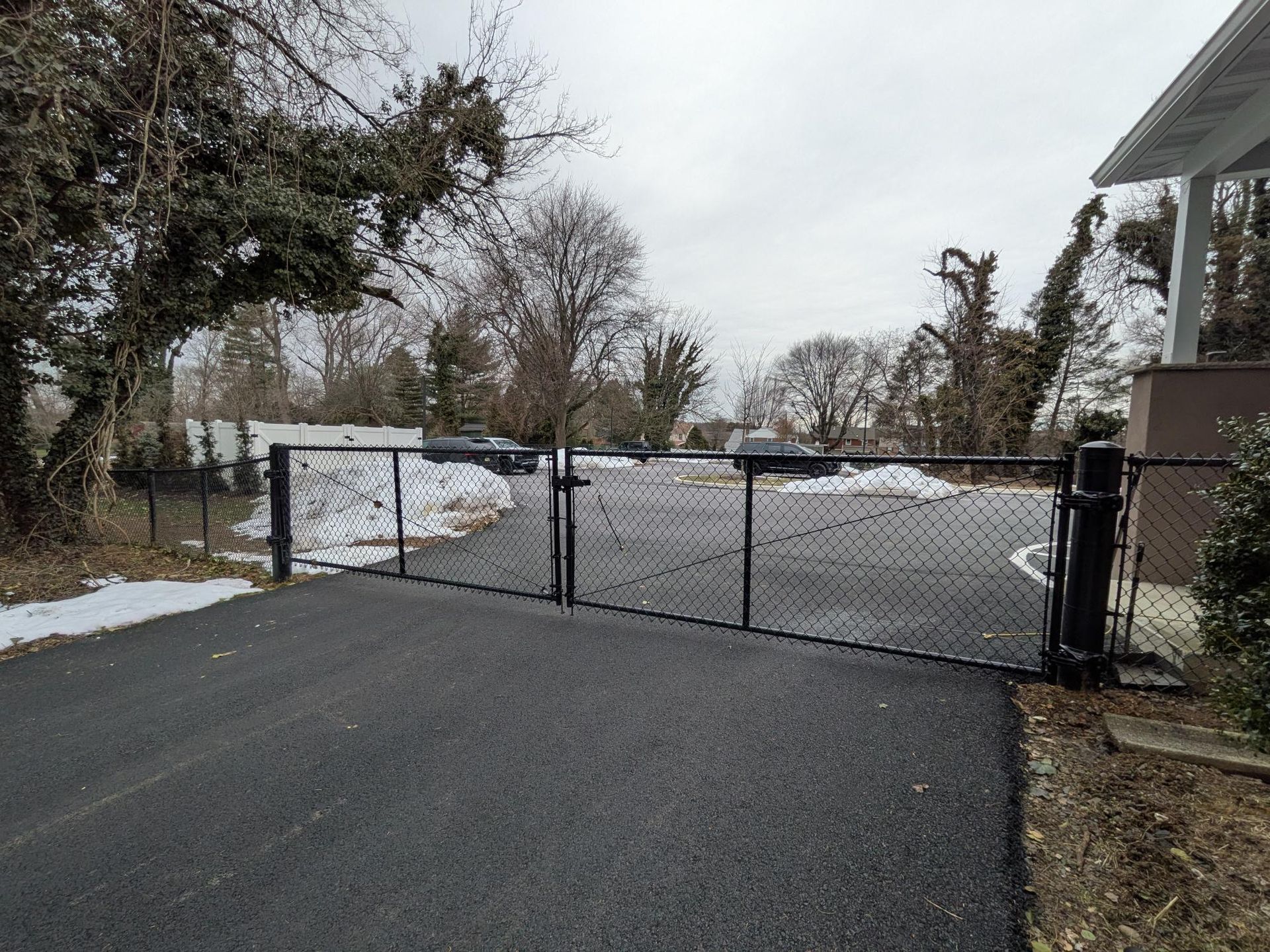 Millcreek Fence commercial fencing project in Jenkintown, PA for Hopewell  Vet 3