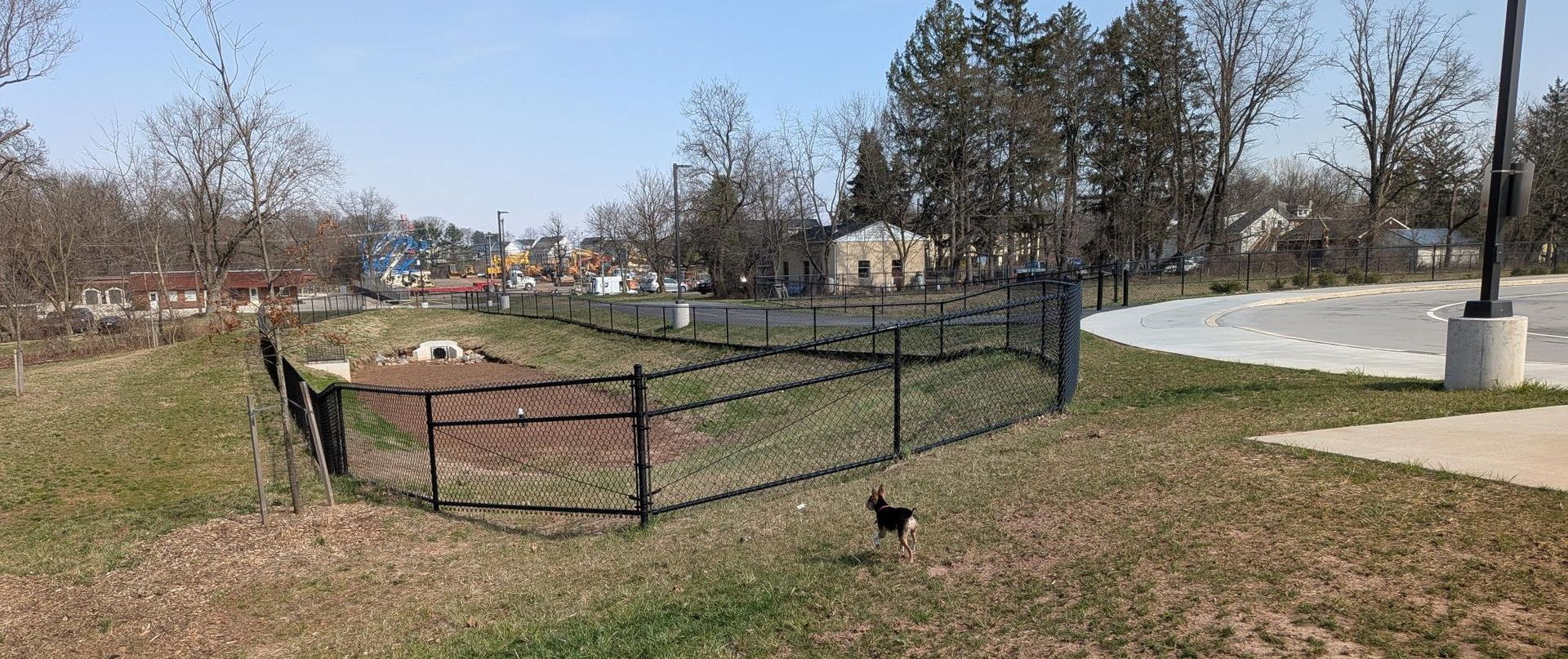 retention pond fencing