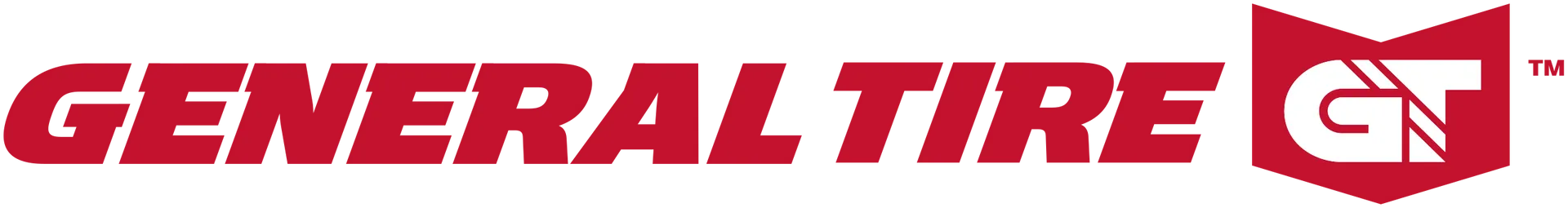 The General Tire logo with red text and a red shield containing 