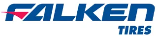 Falken Tires logo in blue with a red and blue design above the 