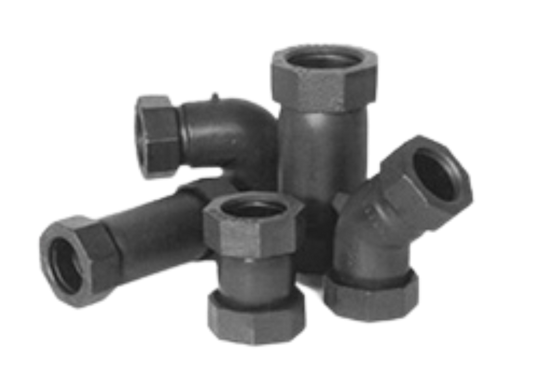 Picture of a collection of custom cast fittings