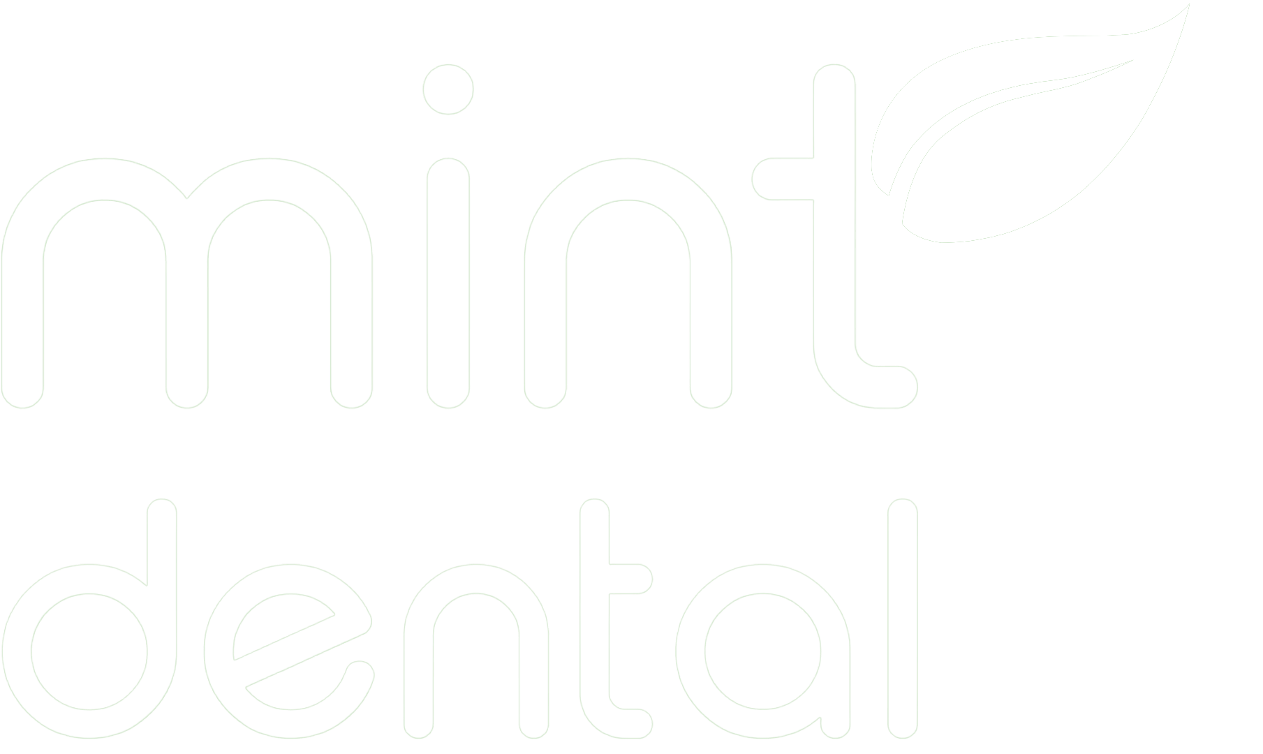 Mint Dental white logo