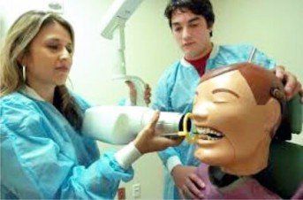 Students Practicing Dental Assisting Techniques in Bernalillo, NM