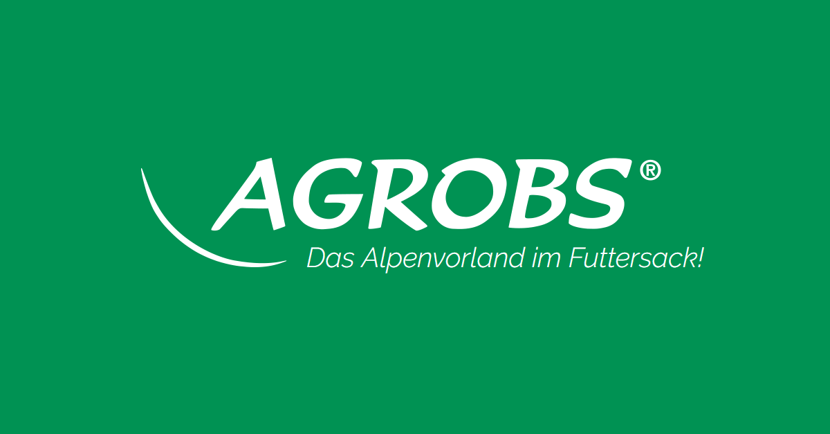 Das Logo von Agrobs steht auf grünem Hintergrund.