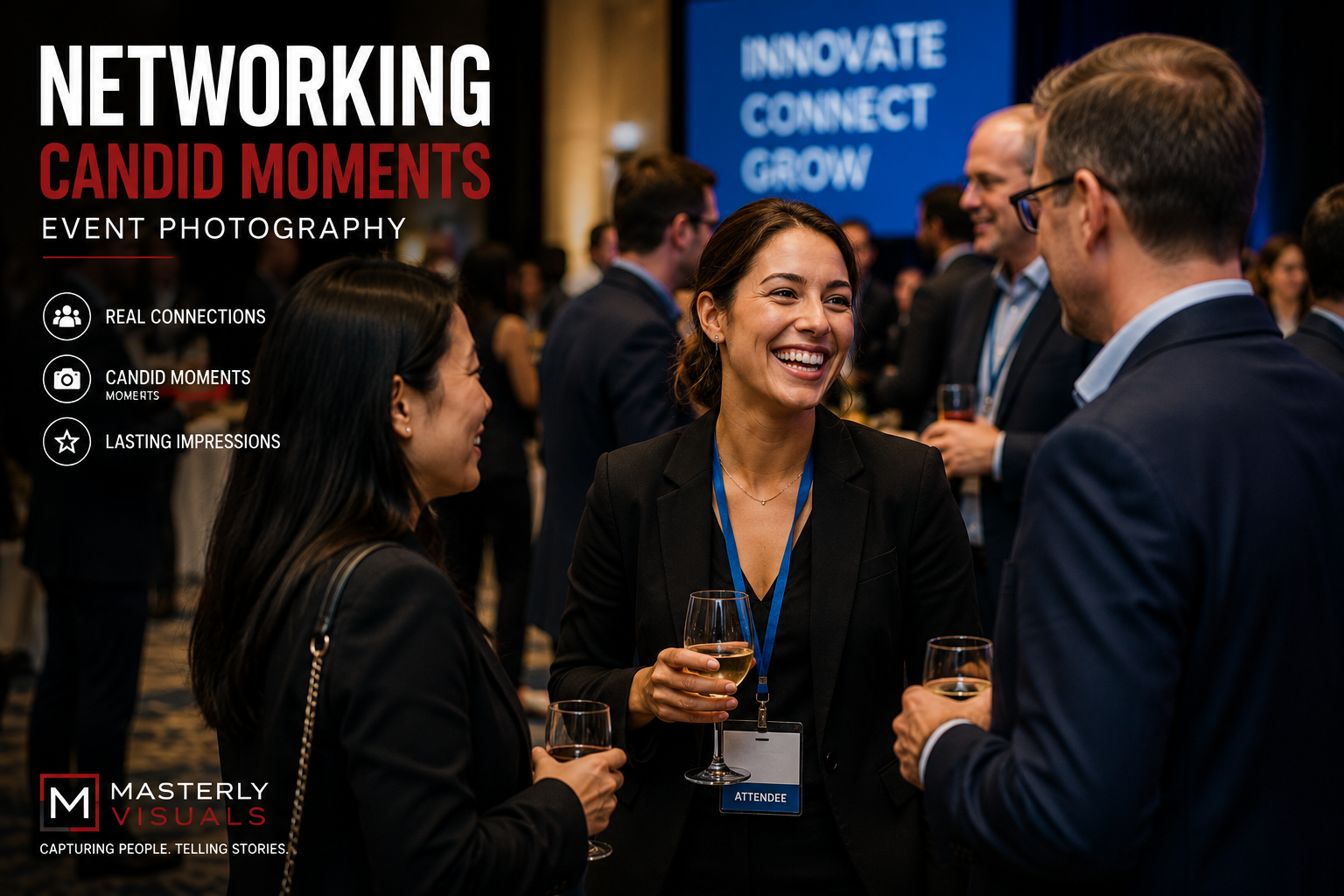 professional corporate networking event photography